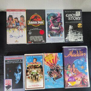 8-Pack VHS Bundle Assorted Movies New & Used
